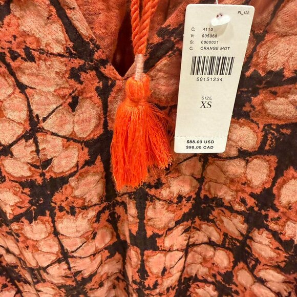 Anthropologie Porridge Clothing Orange Tie Dye - Picture 2 of 6